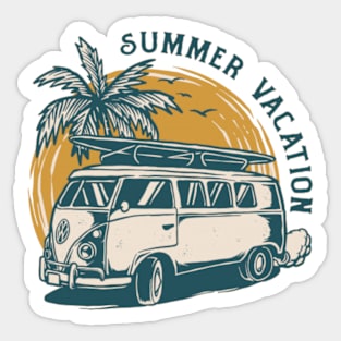 Summer Vacation , surfing lover , hawaii Sticker